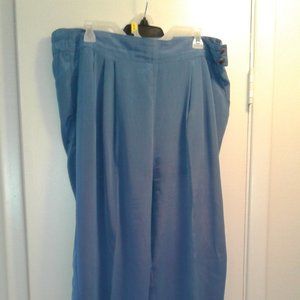 CITY GIRL TEAL BLUE BUTTON & ELASTIC WAIST SIZE 14